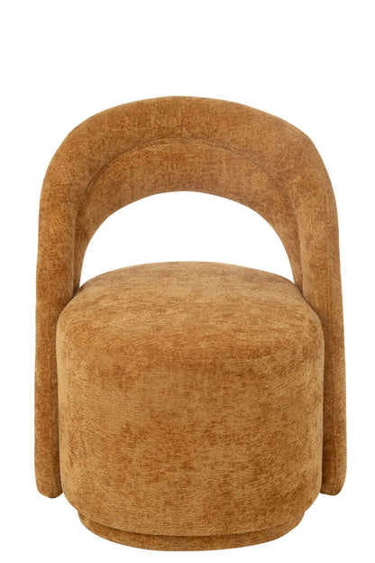 Accent Chair Textile Ochre
