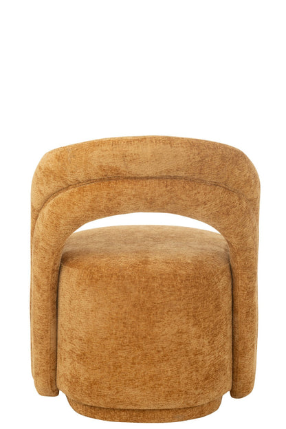 Accent Chair Textile Ochre