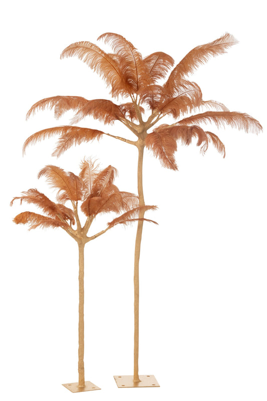 Tree Feathers Steel Gold/Ochre Large