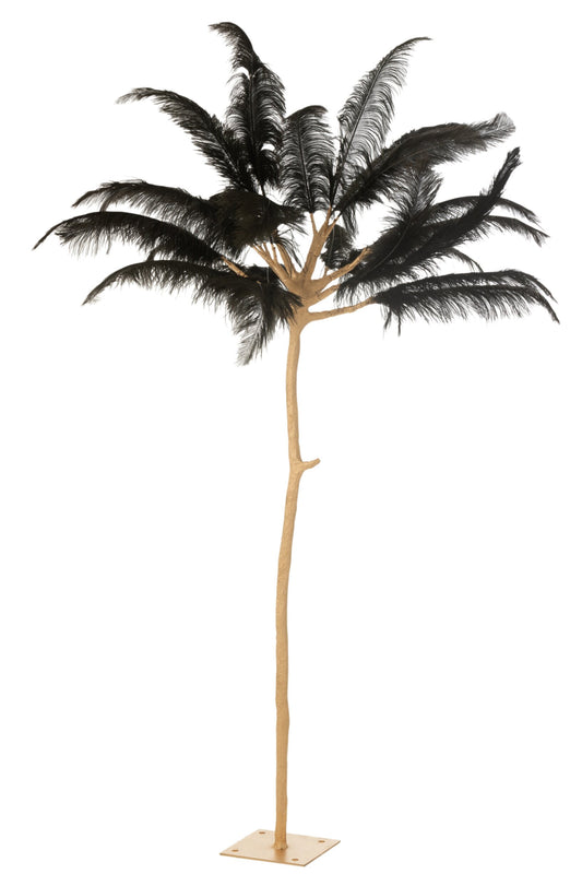 Tree Feathers Steel Gold/Black Large
