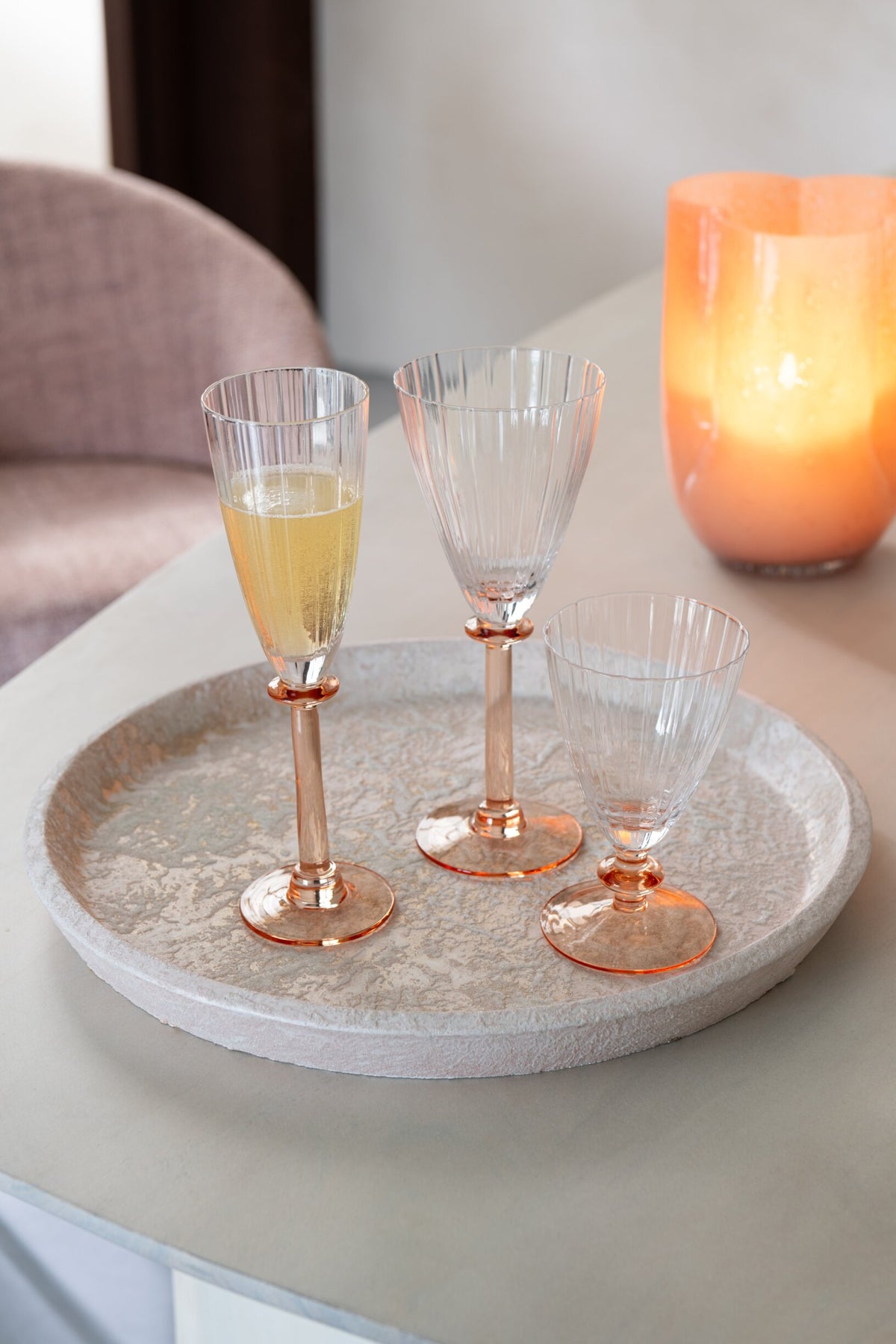 Plate Flowerpot Terra Rose Gold