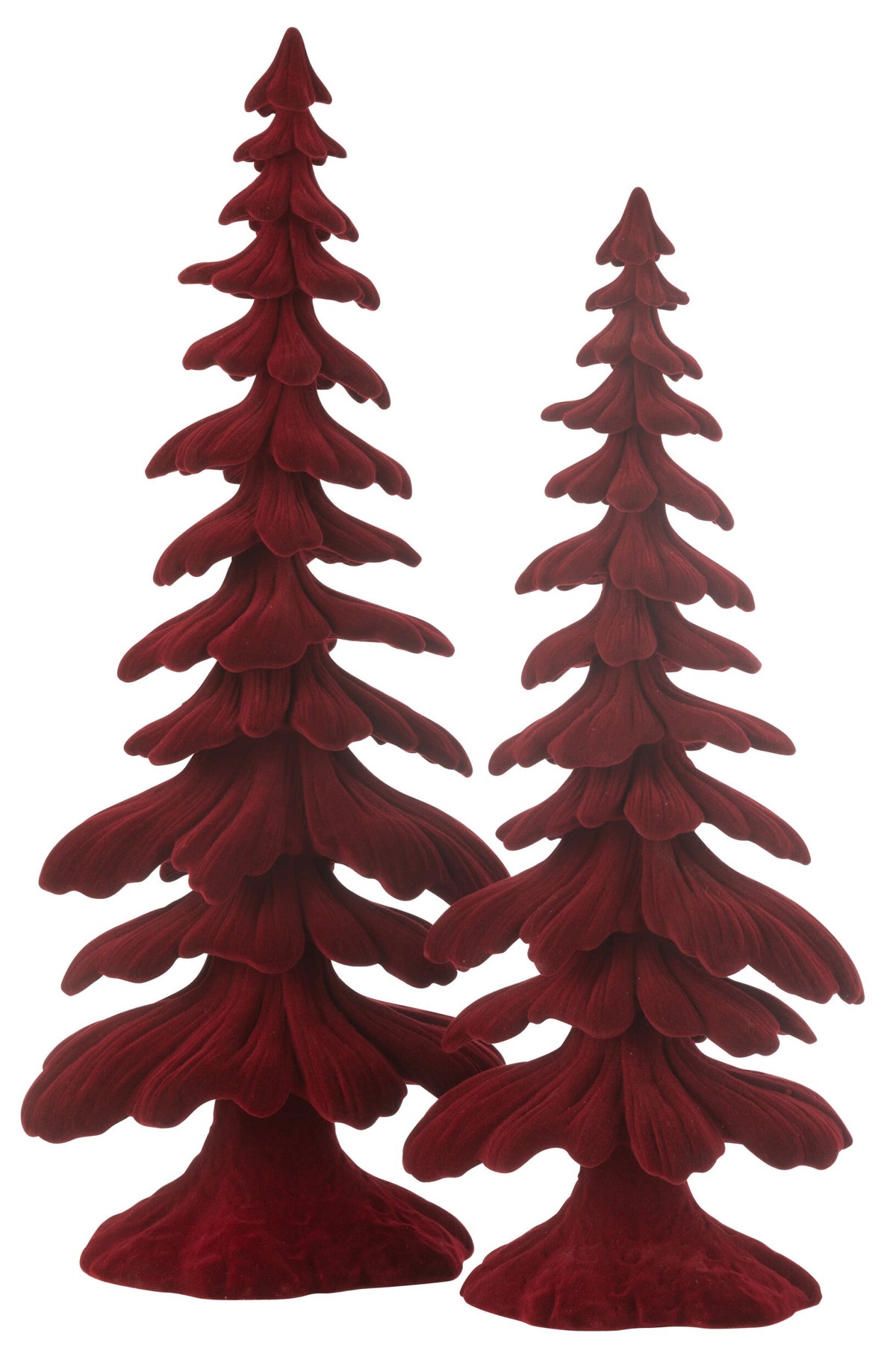 Fir Tree Velvet Resin Red Large