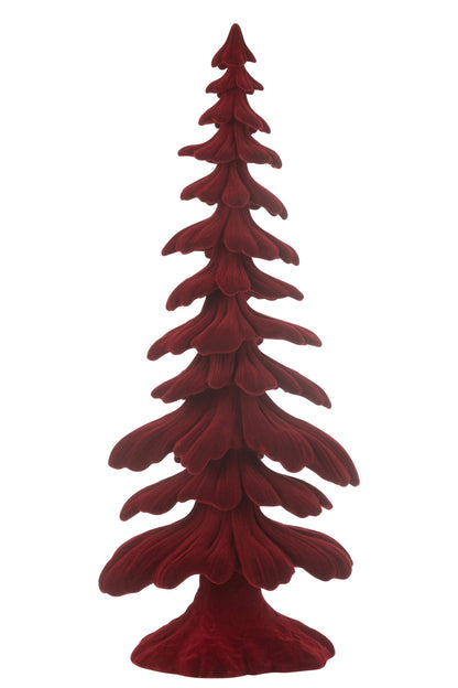 Fir Tree Velvet Resin Red Large