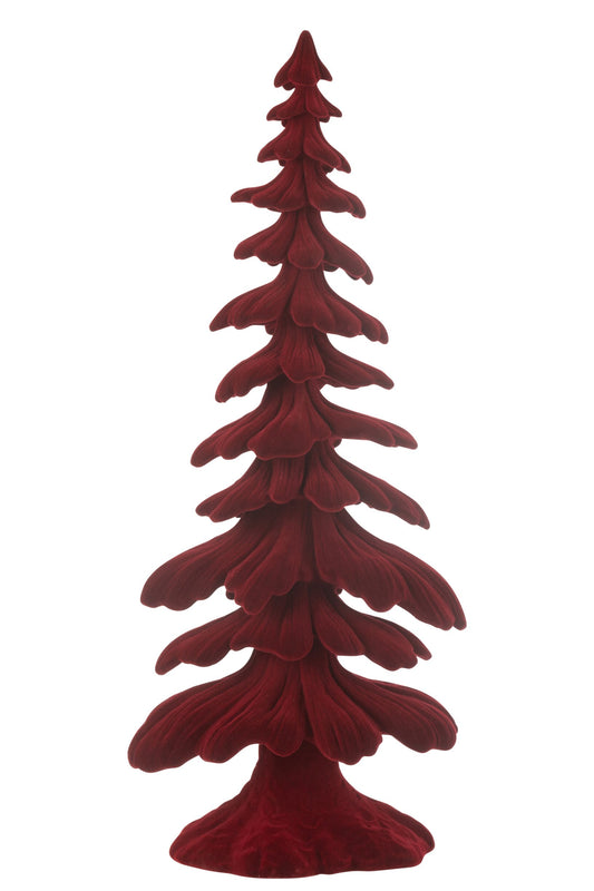 Fir Tree Velvet Resin Red Large