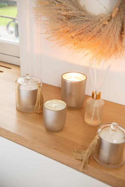 Geurkaars Merci Beige Small 35uur