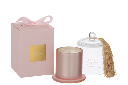 Geurkaars Stolp Bonheur Roze Small 30uur