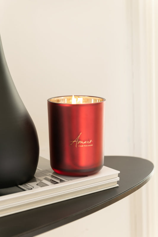 Geurkaars Amour Rood Large 65uur