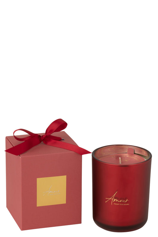 Geurkaars Amour Rood Large 65uur