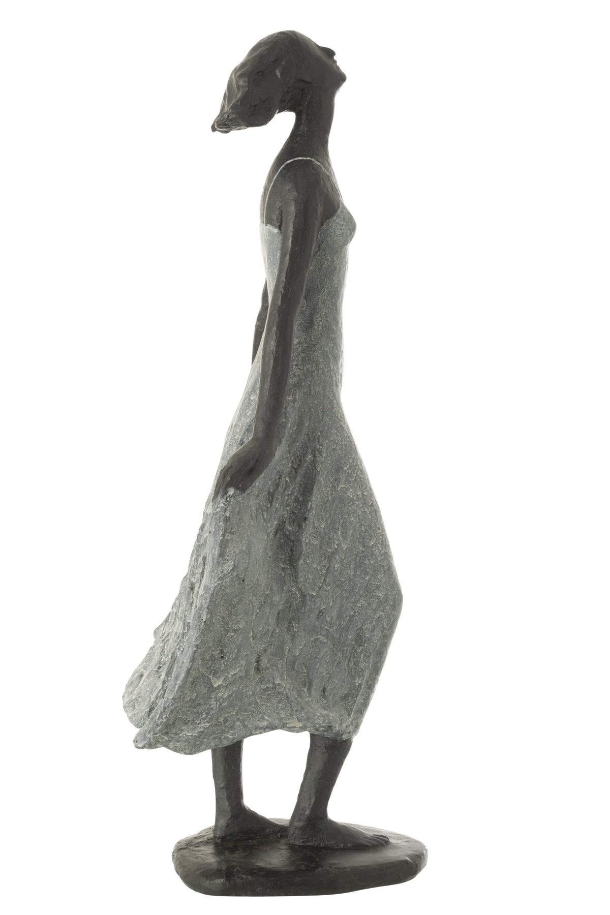 Girl Looking At Sky Resin Black/Grey Large