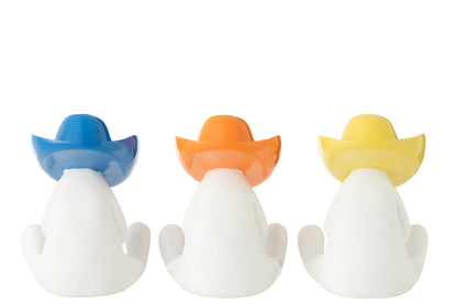 Figure Cowboy Hat Resin Mix Assortment Of 3