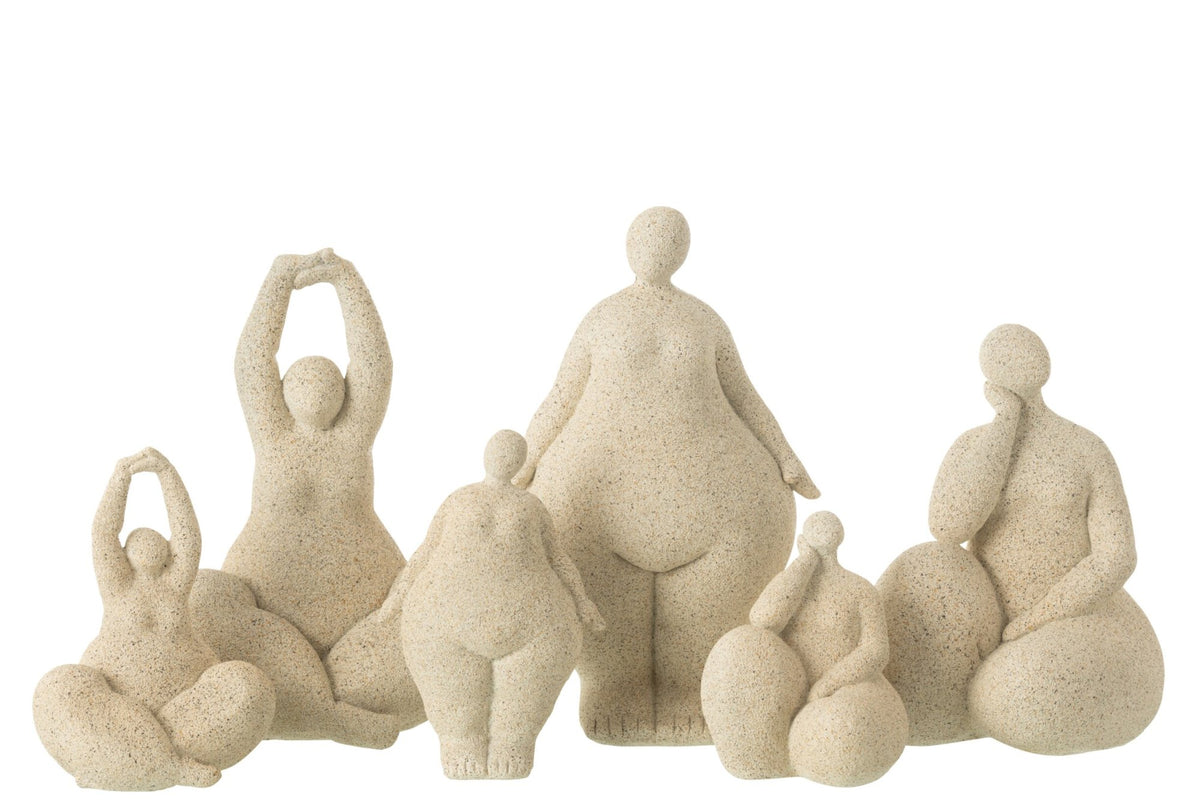 Women Modern Resin Beige Large Assortment Of 3