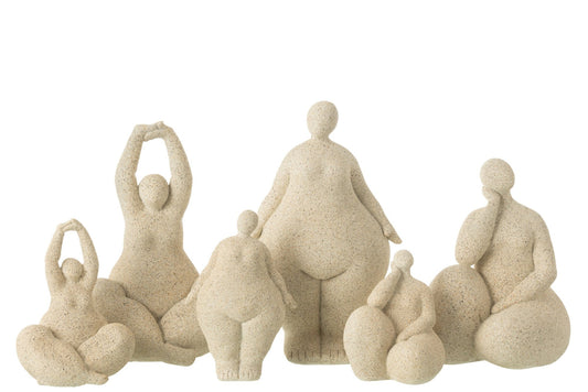 Women Modern Resin Beige Large Assortment Of 3