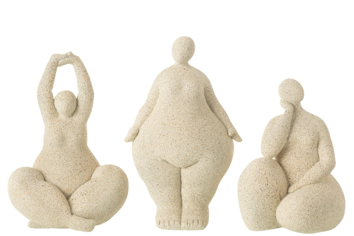Women Modern Resin Beige Large Assortment Of 3