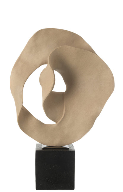 Deco Abstract On Base Resin Beige/Black