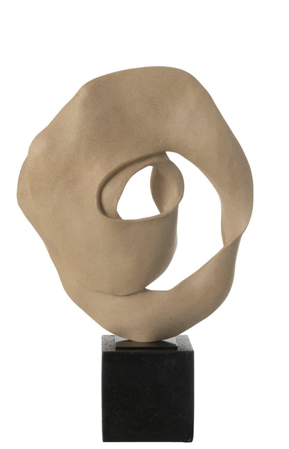 Deco Abstract On Base Resin Beige/Black