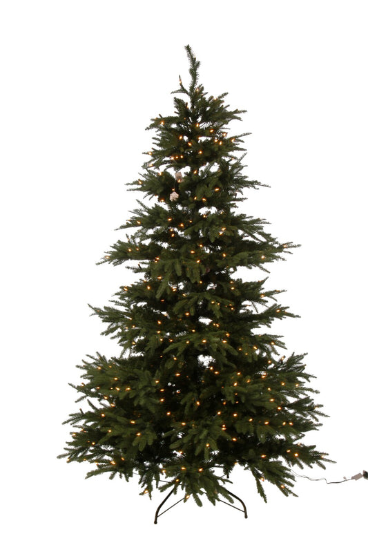 Christmas Tree+Leds Extra Plastic Green