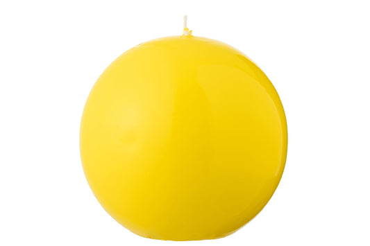 Kaars Bol Wax Fluo Geel - 50 Uur