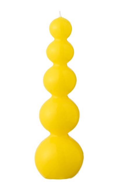 Kaars Kalebas Fluo Geel - 25 Uur