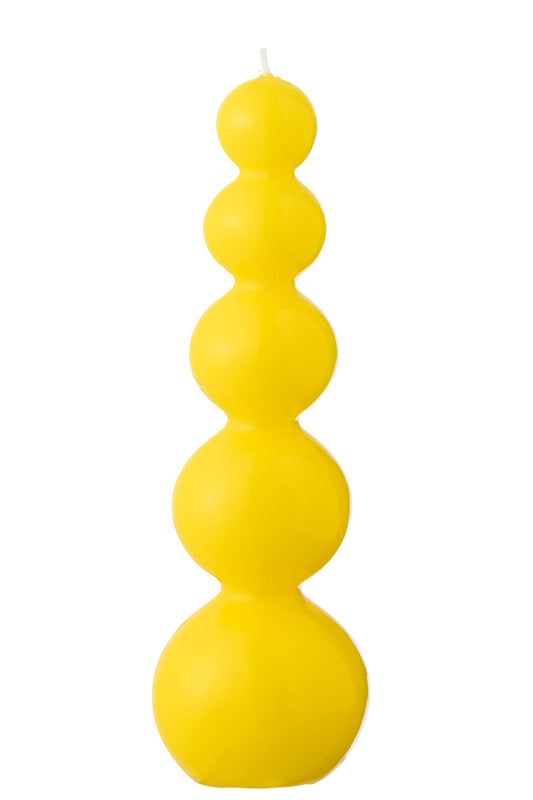 Kaars Kalebas Fluo Geel - 25 Uur