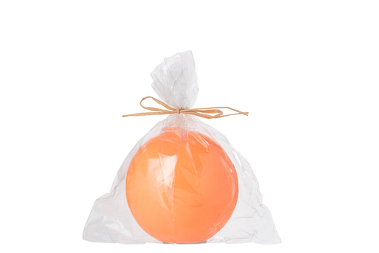 Kaars Bol Wax Fluo Oranje - 30 Uur