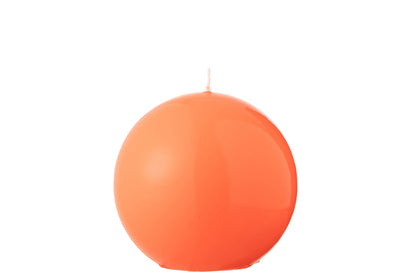 Kaars Bol Wax Fluo Rood - 30 Uur