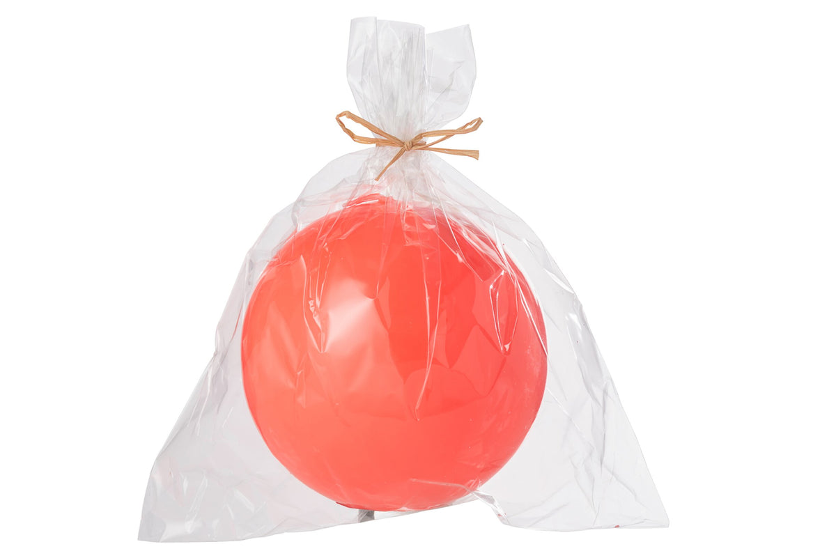 Kaars Bol Wax Fluo Rood - 50 Uur