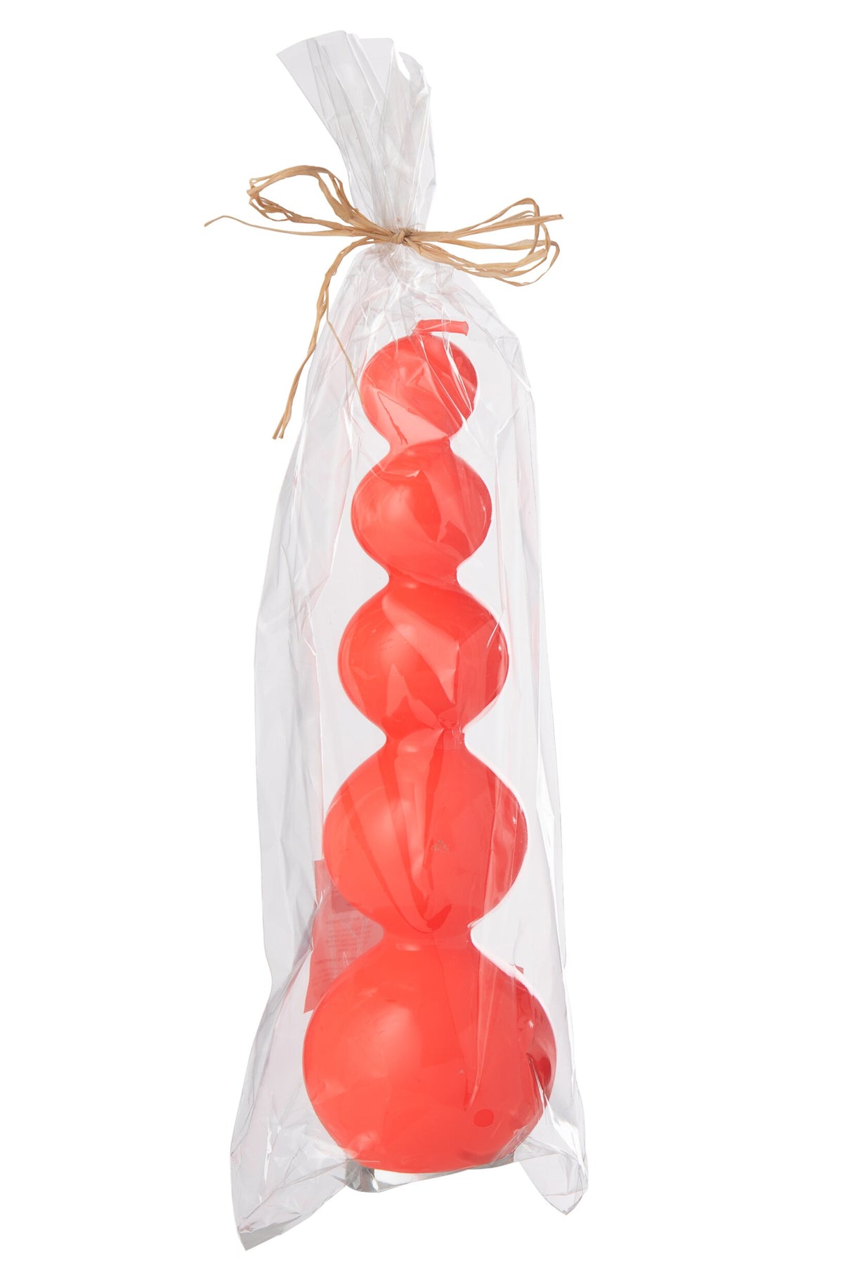 Kaars Kalebas Fluo Rood - 25 Uur