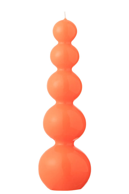 Kaars Kalebas Fluo Rood - 25 Uur