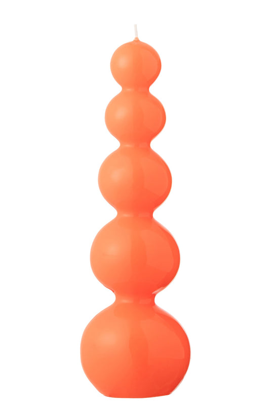 Kaars Kalebas Fluo Rood - 25 Uur