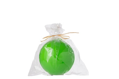 Kaars Bol Wax Fluo Groen - 30 Uur