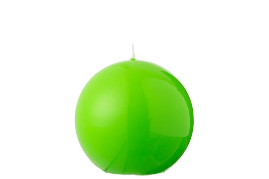 Kaars Bol Wax Fluo Groen - 30 Uur