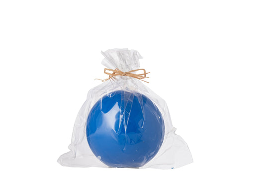 Kaars Bol Was Fluo Blauw - 30 Uur
