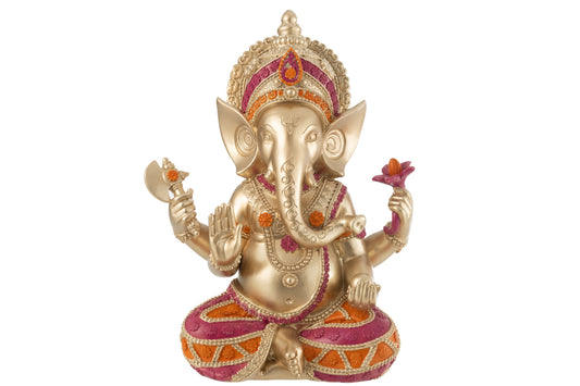 Ganesha Sitting Resin Mix Large