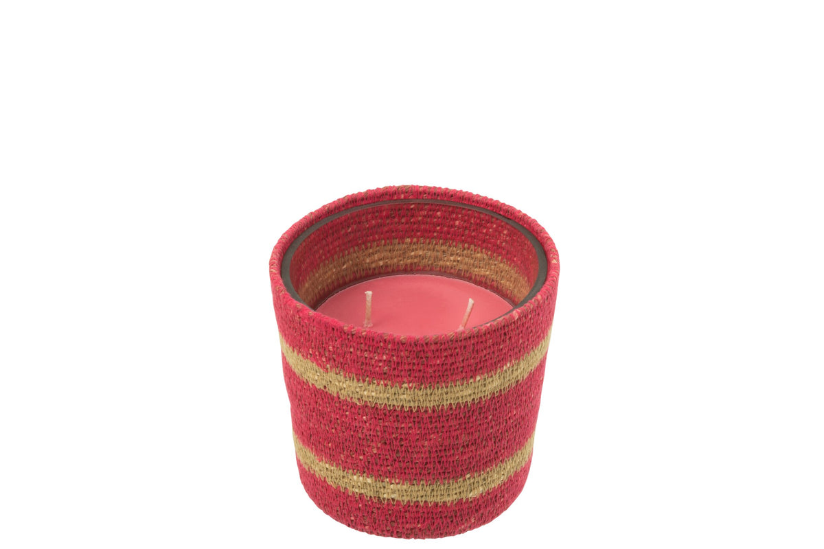 Geurkaars Mand Wax Fuchsia Small - 45 Uur