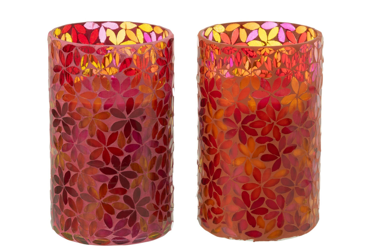 Geurkaars Bloemen Mozaiek Wax Large Assortiment Van 2 - 75 Uur