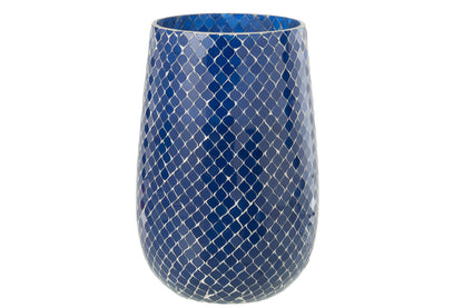 Geurkaars Mia Mozaeik Blauw Large-230h