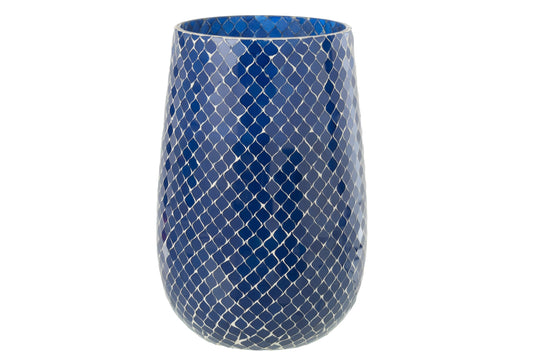 Geurkaars Mia Mozaeik Blauw Large-230h
