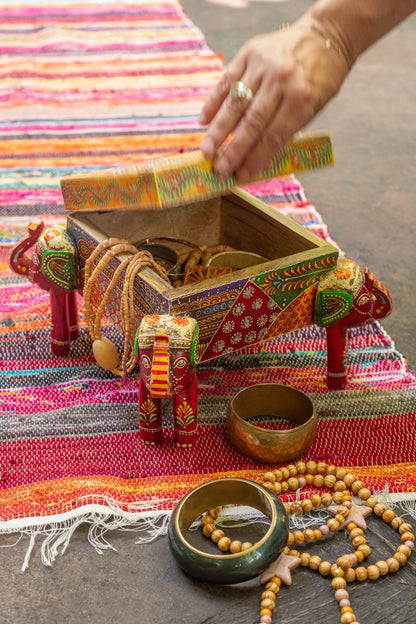 Doos olifant voeten Delhi mango hout mix