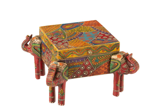 Doos olifant voeten Delhi mango hout mix