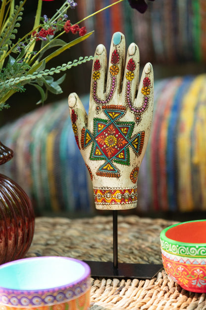 Hand On Stand Delhi Mango Wood Mix Assortment Of 2