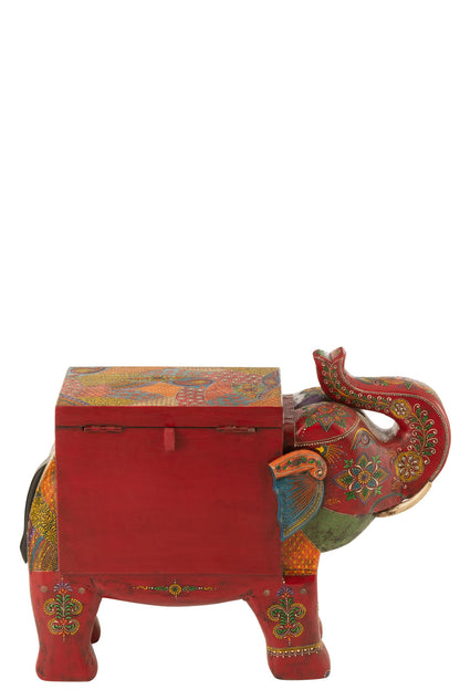 Valise éléphant Delhi bois de manguier mix