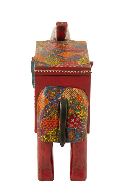 Valise éléphant Delhi bois de manguier mix