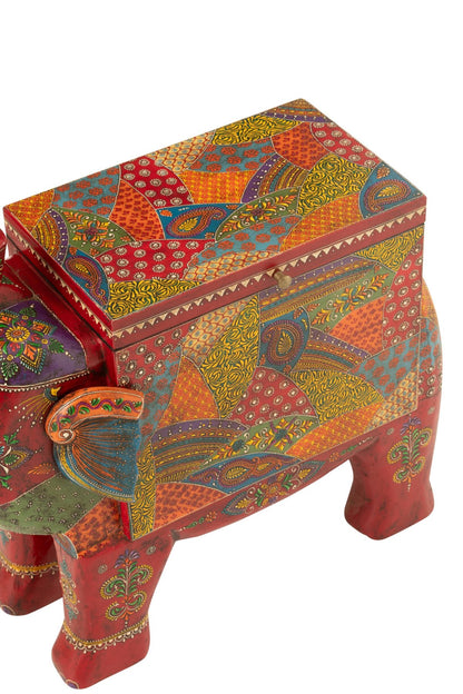 Valise éléphant Delhi bois de manguier mix