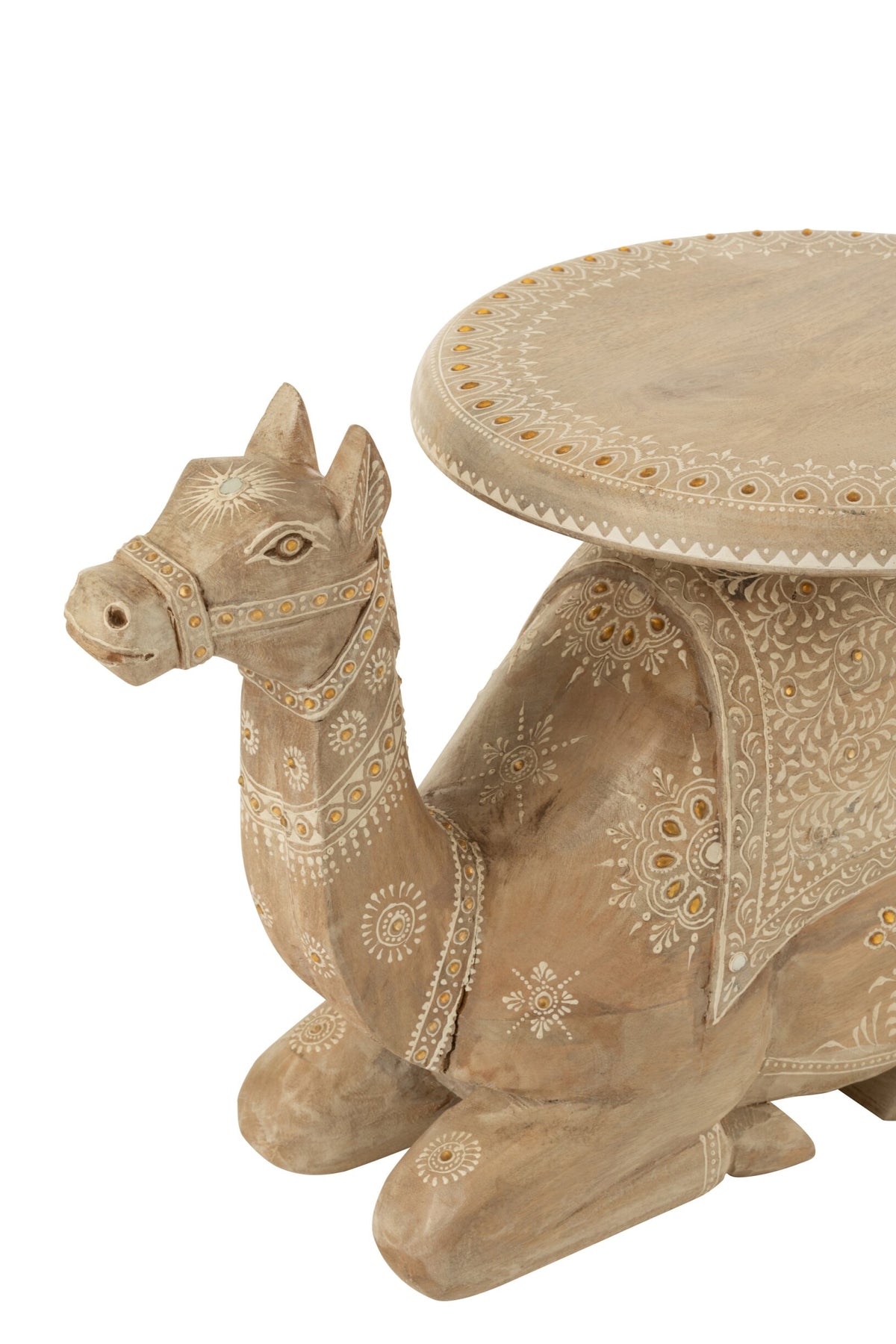 Sidetable Camel Mango Wood Natural/White