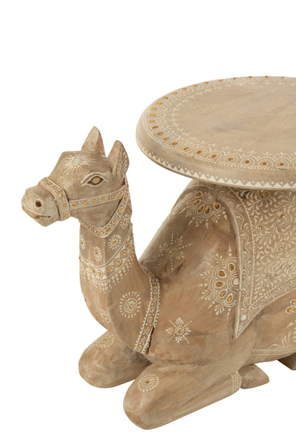 Sidetable Camel Mango Wood Natural/White