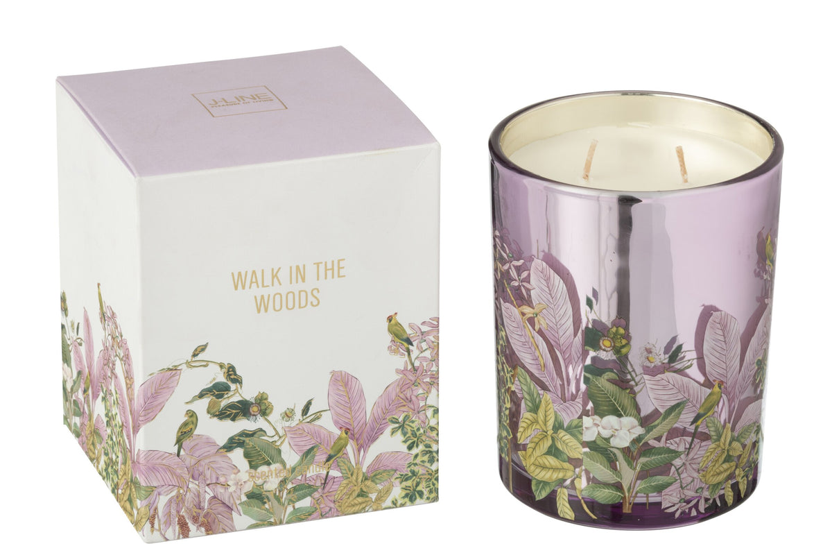 Geurkaars Walk In The Woods Wax Roze Large-55 Uren