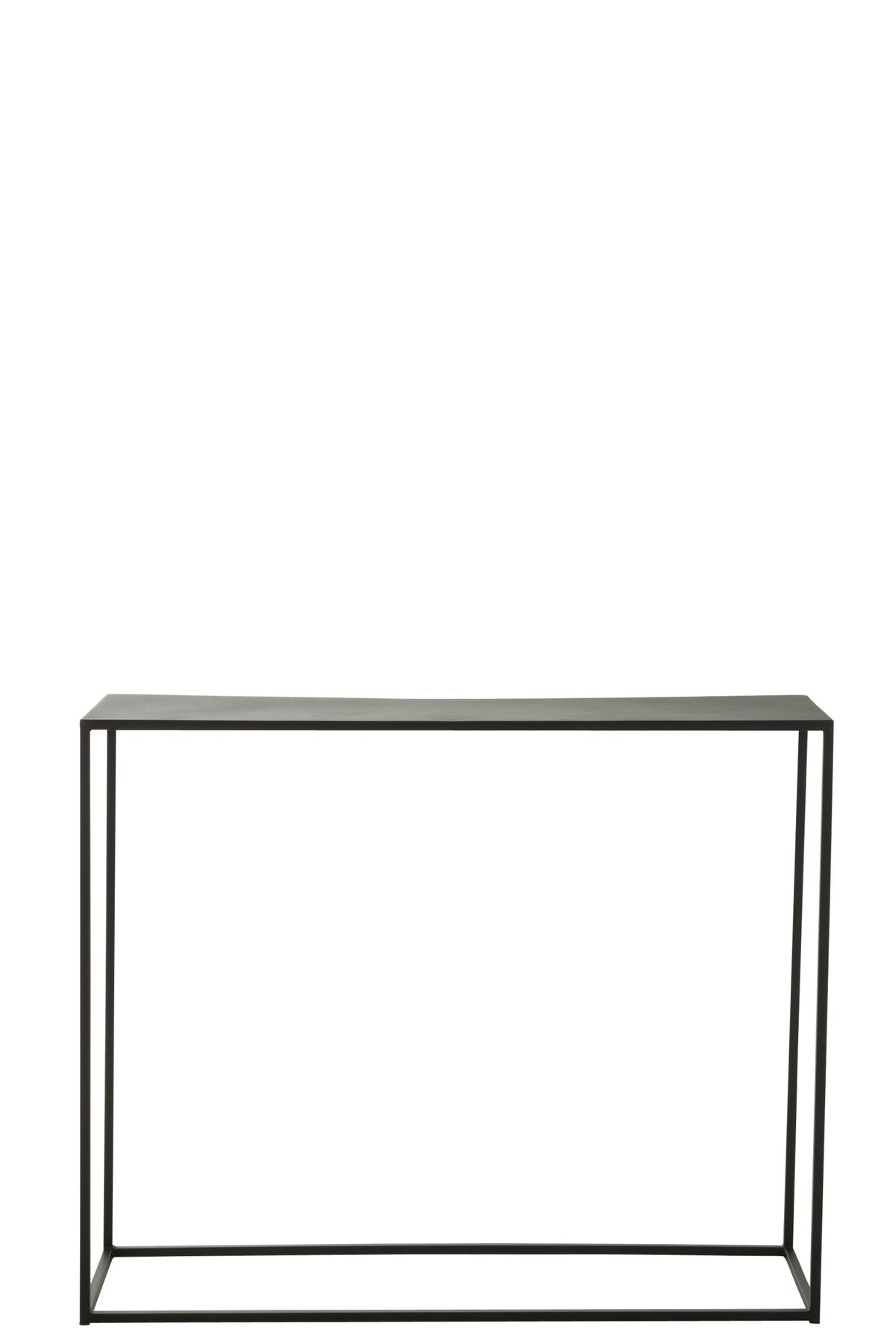 Console Rectangle Metal Black