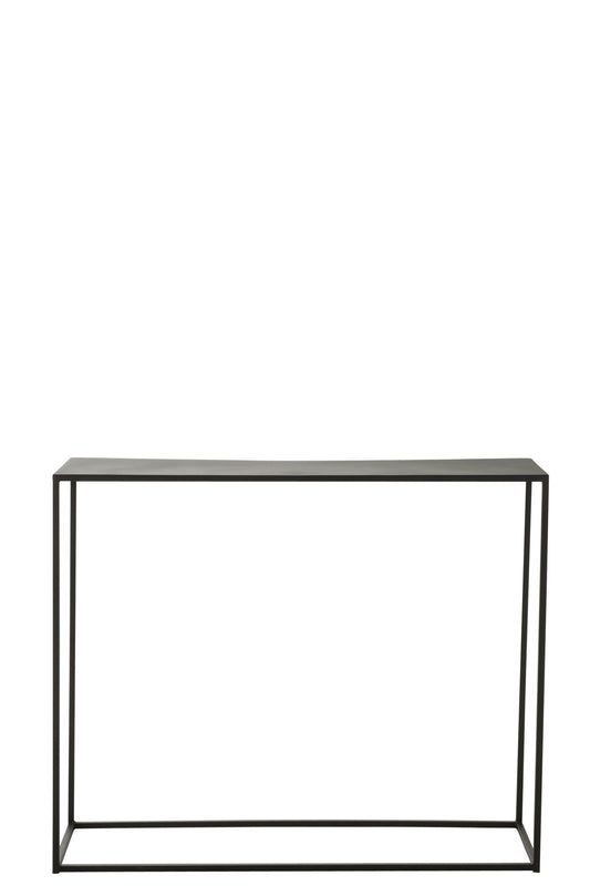 Console Rectangle Metal Black