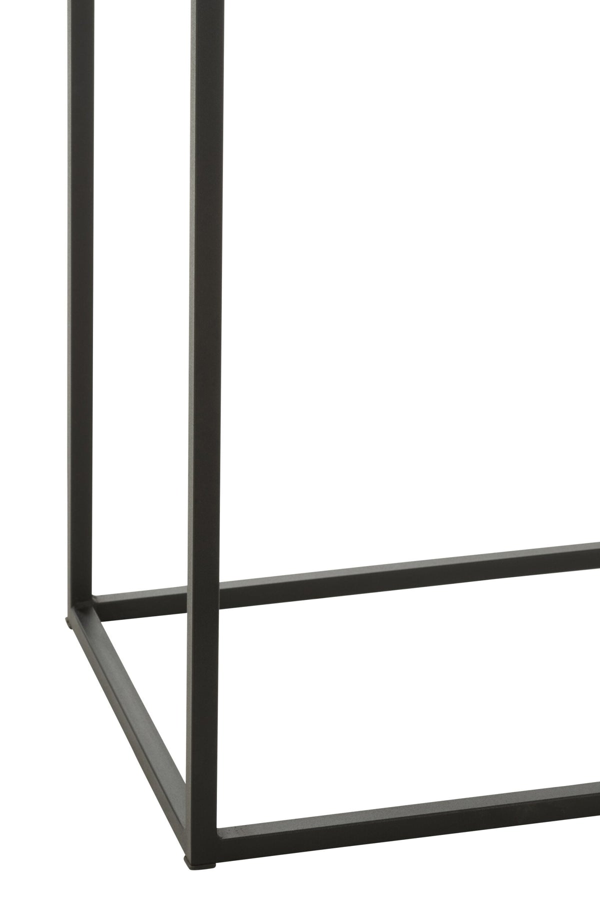 Console Rectangle Metal Black