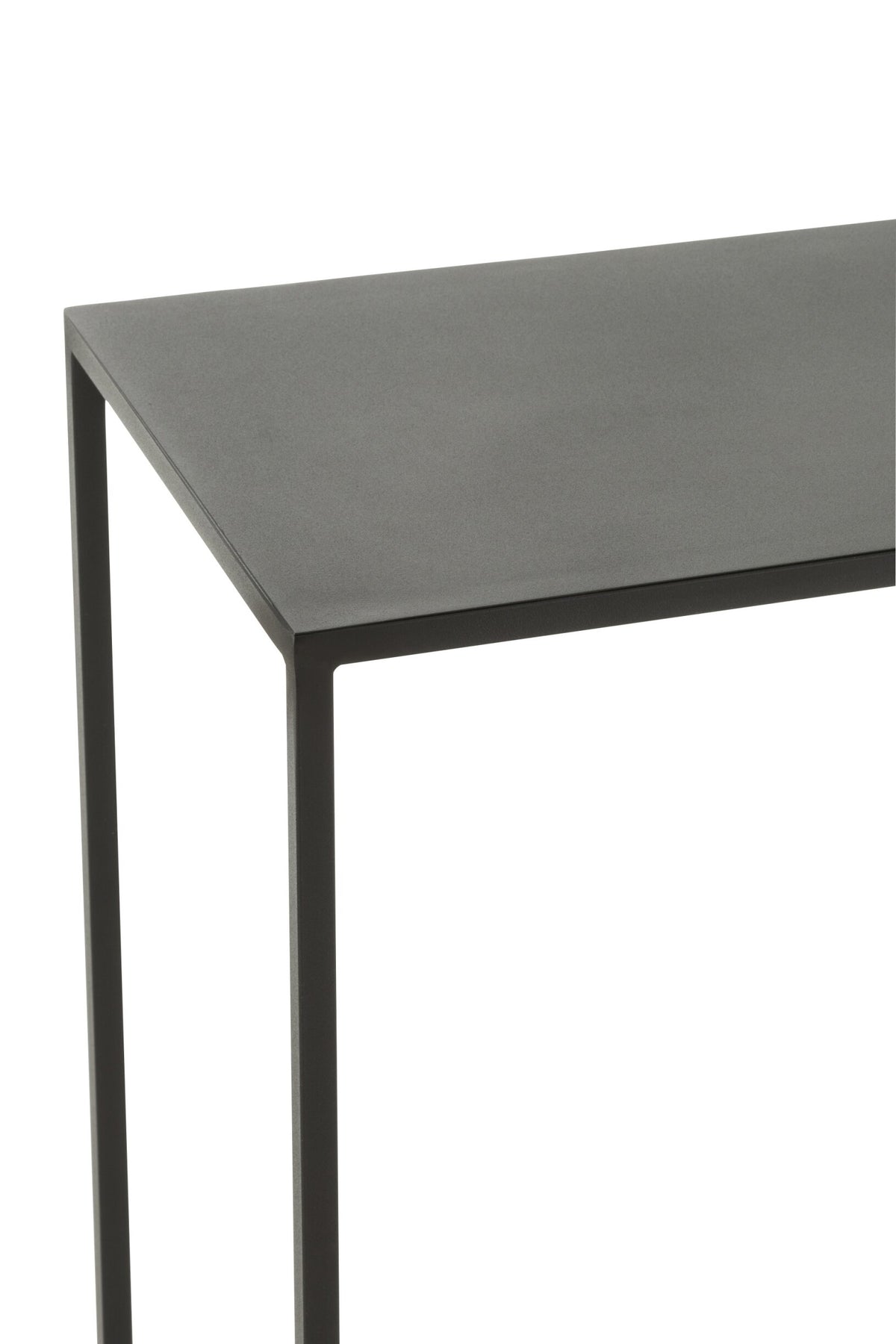 Console Rectangle Metal Black